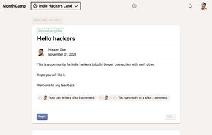 MonthCamp screenshot 2