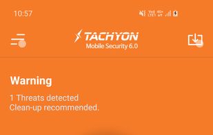 TACHYON Mobile Security screenshot 1
