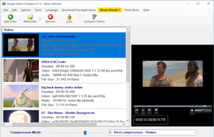 Simple Video Compressor screenshot 1