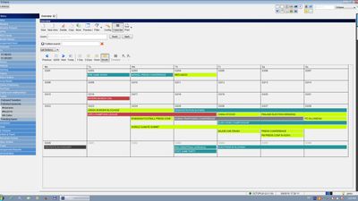 Octopus planning desk, multiple calendars displayed in one view.