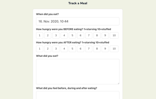 Mindful Eating App screenshot 1
