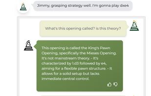 Communicate with your ai chess coach through text or voice while receiving detailed position analysis and move recommendations - the multi-modal approach that makes learning chess more intuitive.