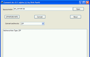 ArcConvert screenshot 1
