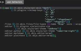 Keymaps, behaviors, and Light Table's Behavior-Object-Tag engine means you can easily shape your IDE to whatever your work requires.