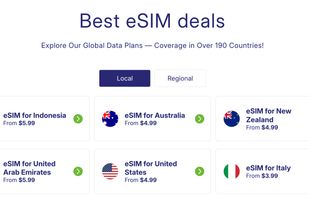 Online eSIM store 