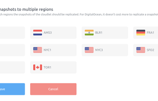 Select in which additional regions the backup snapshots should be replicated.