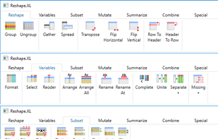 add-in functions for data wrangling.