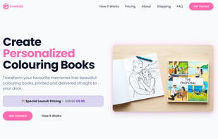 Screenshot of the website