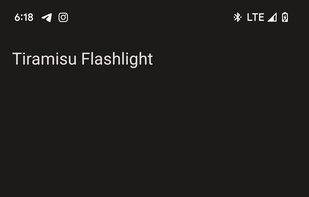 Flashlight-Tiramisu screenshot 1