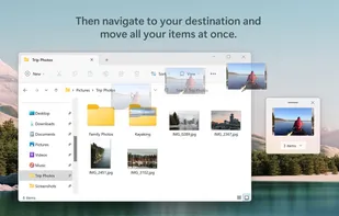 Then navigate to your destination and move all your items at once.