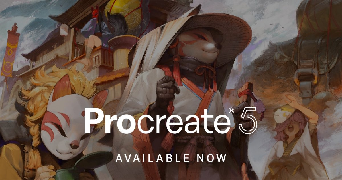 Procreate 5 for iPad is now available, features brush studio, animation assist, and more