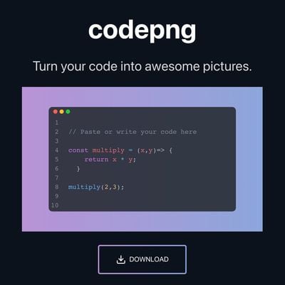 Codepng app