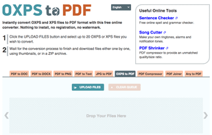 OXPS to PDF Converter screenshot 1