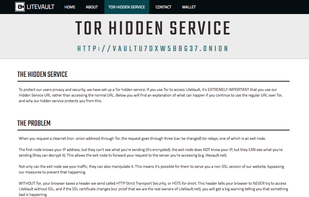 LiteVault Tor Hidden Service
