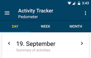 Pedometer (PFA) screenshot 1