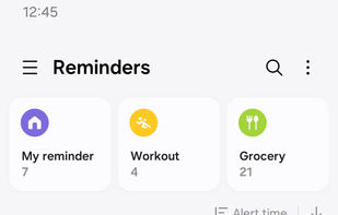 Samsung Reminder screenshot 1