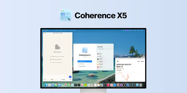 Coherence X5 released with new app creation tool, expanded browser support, and more