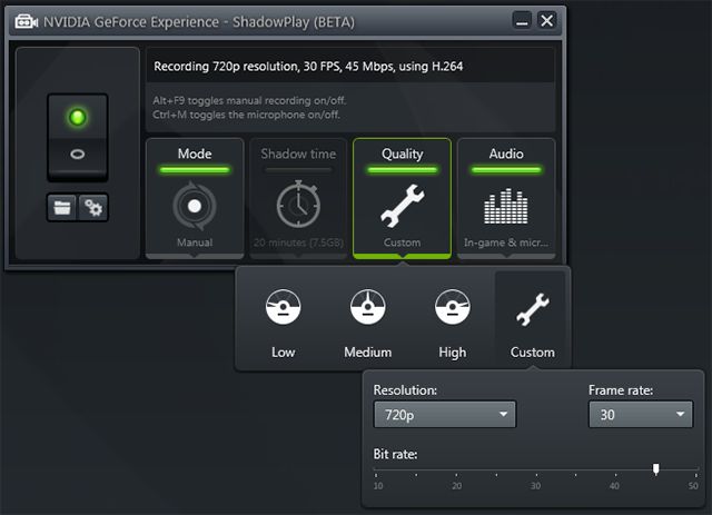 nvidia record screen