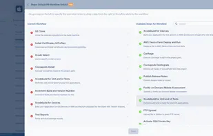 Build Workflow
Effortless CI workflows crafted by Appcircle and the Partners. Enhance your builds with dynamically designed workflow steps for various tasks and integrations.