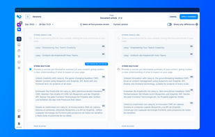 See old versions of your work and compare (or undo) your changes