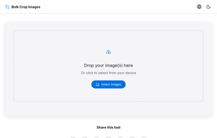 Bulk Crop Images screenshot 1