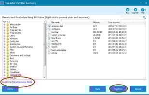 Free RAW Partition Recovery screenshot 2