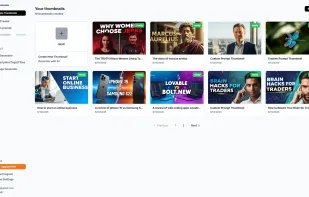 GoThumbnail dashboard