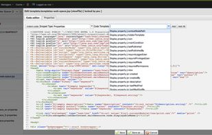 Module built-in code editor