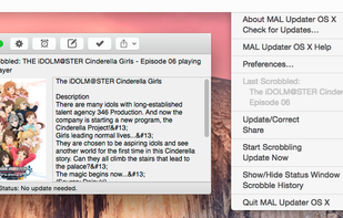 MAL Updater OS X screenshot 1
