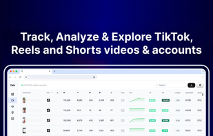 Track, Analyze & Explore short form content videos and accounts