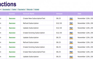 Recurly screenshot 1