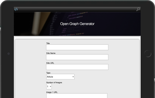 Open Graph Generator - iPad Horizontal Snapshot