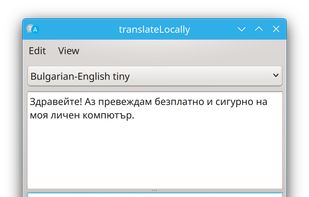 TranslateLocally screenshot 1