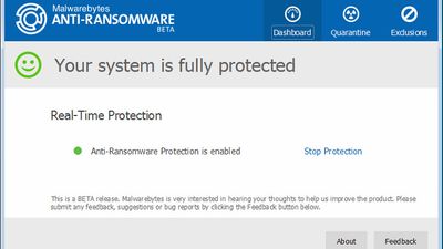 Malwarebytes Anti-Ransomware screenshot 1