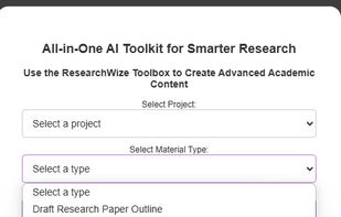 Create academic content with ease utilizing all your research.
