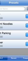 Presets for easy to re-use frequently used timers