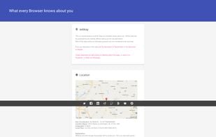 What every Browser knows about you screenshot 1