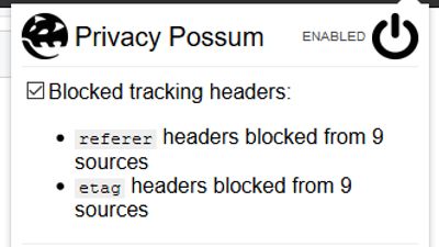 Privacy Possum For Firefox