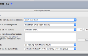 the add-on settings,
as of 2019-01,
on pale moon beta version for mac.