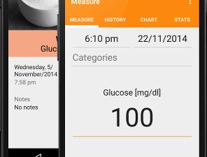 Masure your blood glucose level and save it in any time and location, so you can always keep your health checked