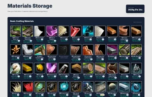Materials Storage tracker index