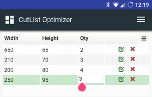 CutList Optimizer screenshot 1