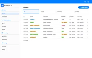 Track customer order progress, stay on top of deadlines and monitor payments.