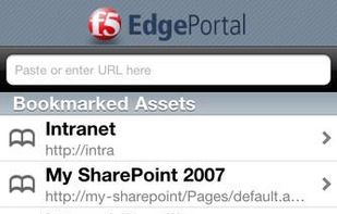F5 Networks BIG-IP Edge Portal screenshot 1