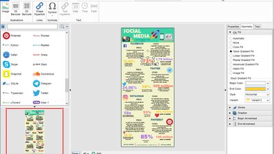 MyDraw Social Media Infographic Template