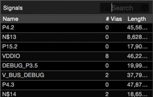 Parts/Signals browser