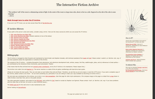 Interactive Fiction Archive screenshot 1