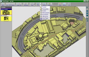 TownScope main window, two scenes loaded and a parallel view.