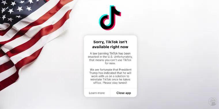 TikTok is now officially banned in the US and removed from the App Stores... for now image