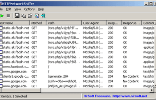 HTTPNetworkSniffer screenshot 1